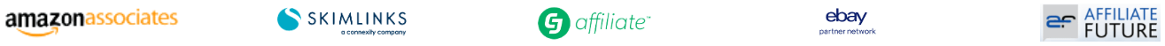 Logos of popular affiliate networks