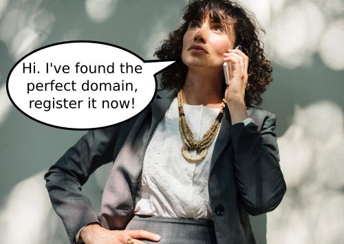 Domain registration conversation